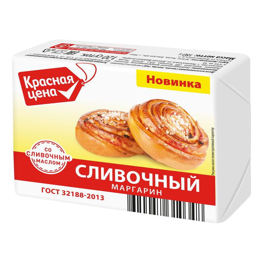 Маргарин Красная цена Сливочный 40 180 г 30₽