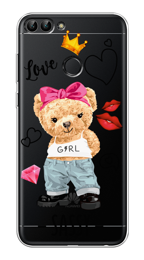 

Чехол на Huawei P Smart "Sugar Mommy", Голубой;белый;розовый, 64050-6