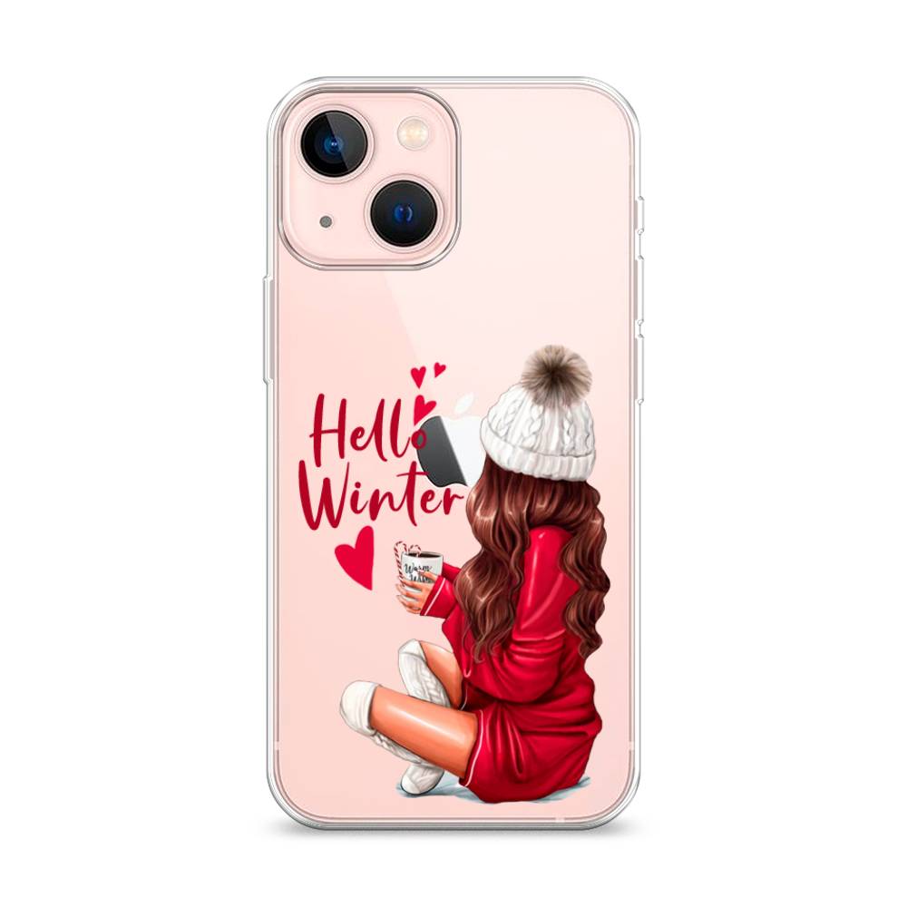 

Чехол для Apple iPhone 13 mini "Hello winter", Красный;белый;коричневый, 14150-5