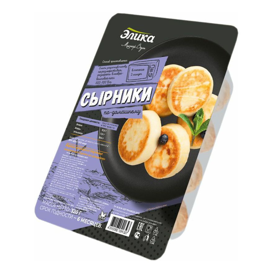 

Сырники Элика по-домашнему замороженные 320 г