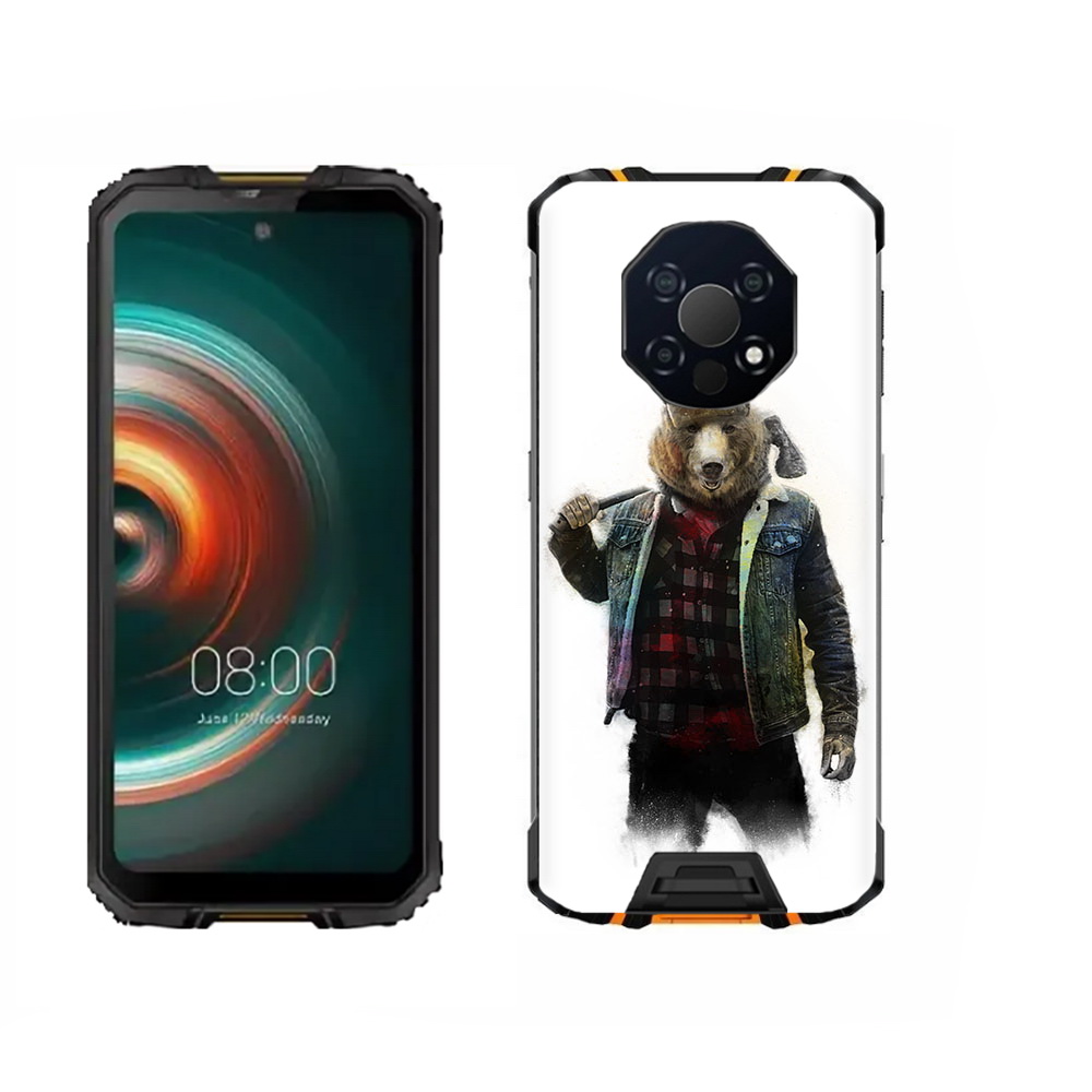 

Чехол MyPads Tocco для Oukitel WP13 медведь с топором, Прозрачный, Tocco