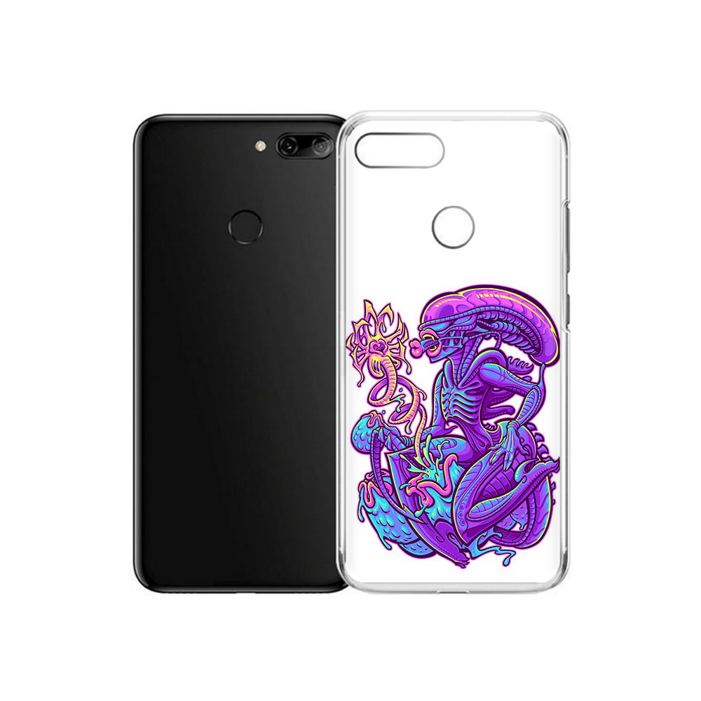 

Чехол MyPads Tocco для Alcatel 1S чужой фиолетовый цвет (PT227137.662.693), Прозрачный, Tocco