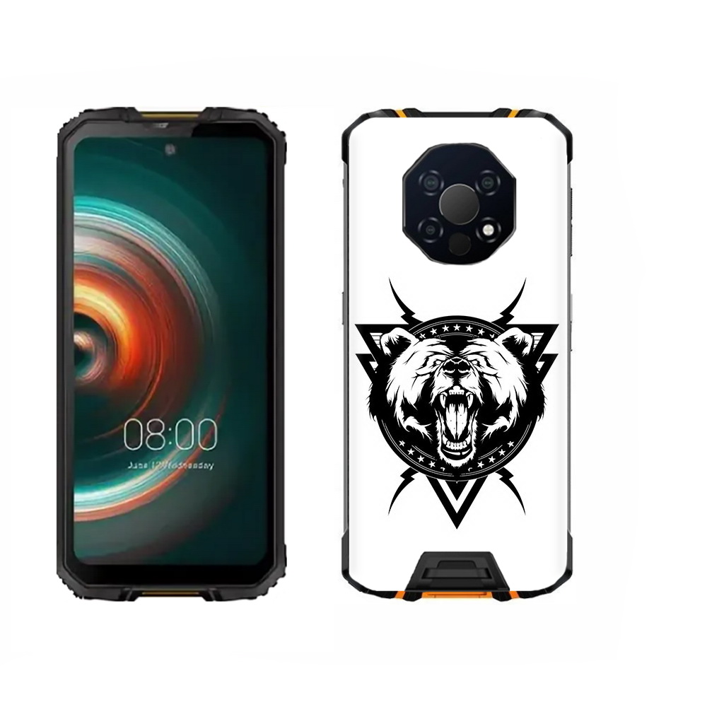 

Чехол MyPads Tocco для Oukitel WP13 медведь в треугольнике, Прозрачный, Tocco