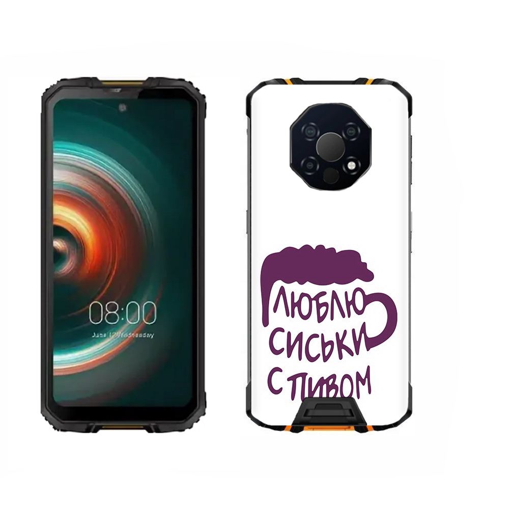 

Чехол MyPads Tocco для Oukitel WP13 люблю пить кружка, Прозрачный, Tocco