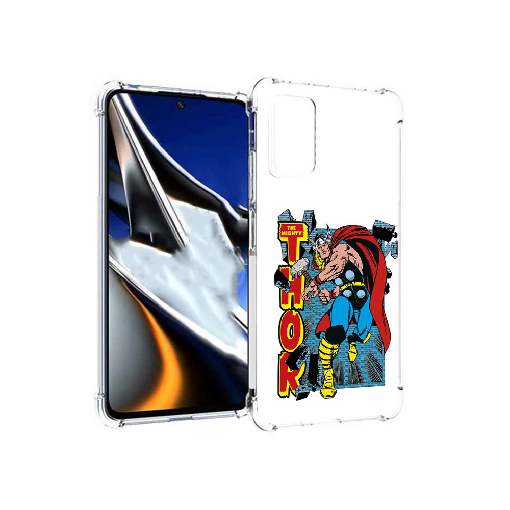 

Чехол MyPads Tocco для Xiaomi Poco X4 Pro 5G тор комикс, Прозрачный, Tocco