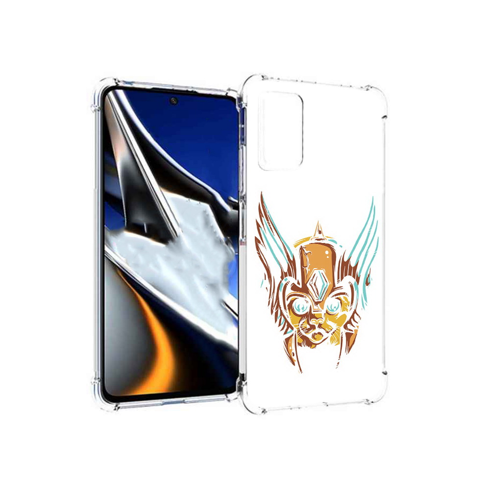 

Чехол MyPads Tocco для Xiaomi Poco X4 Pro 5G тор абстракция, Прозрачный, Tocco