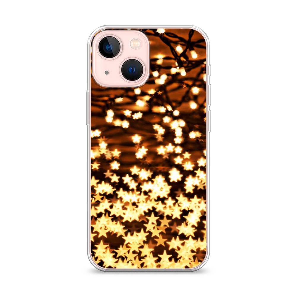 

Чехол для Apple iPhone 13 mini "Новогодняя гирлянда", Золотистый, 14150-5