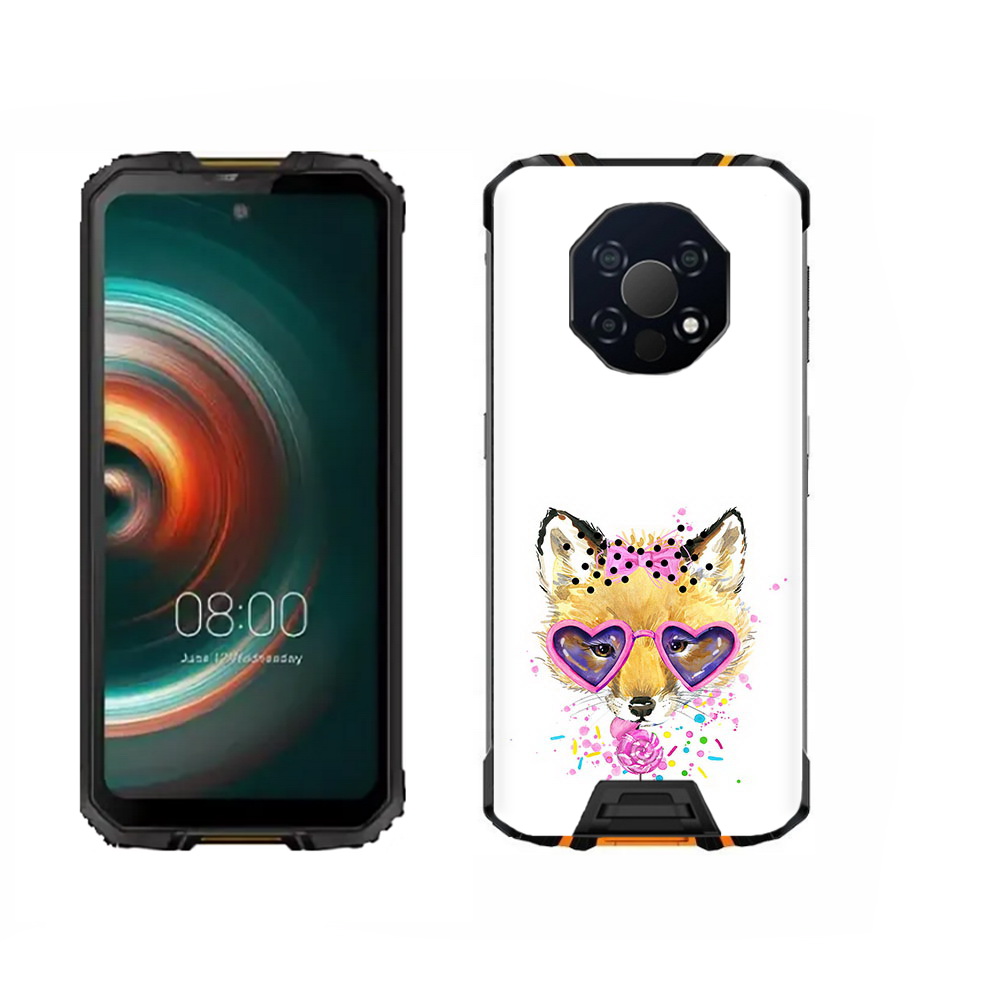 Чехол MyPads Tocco для Oukitel WP13 лисенок с бантиком