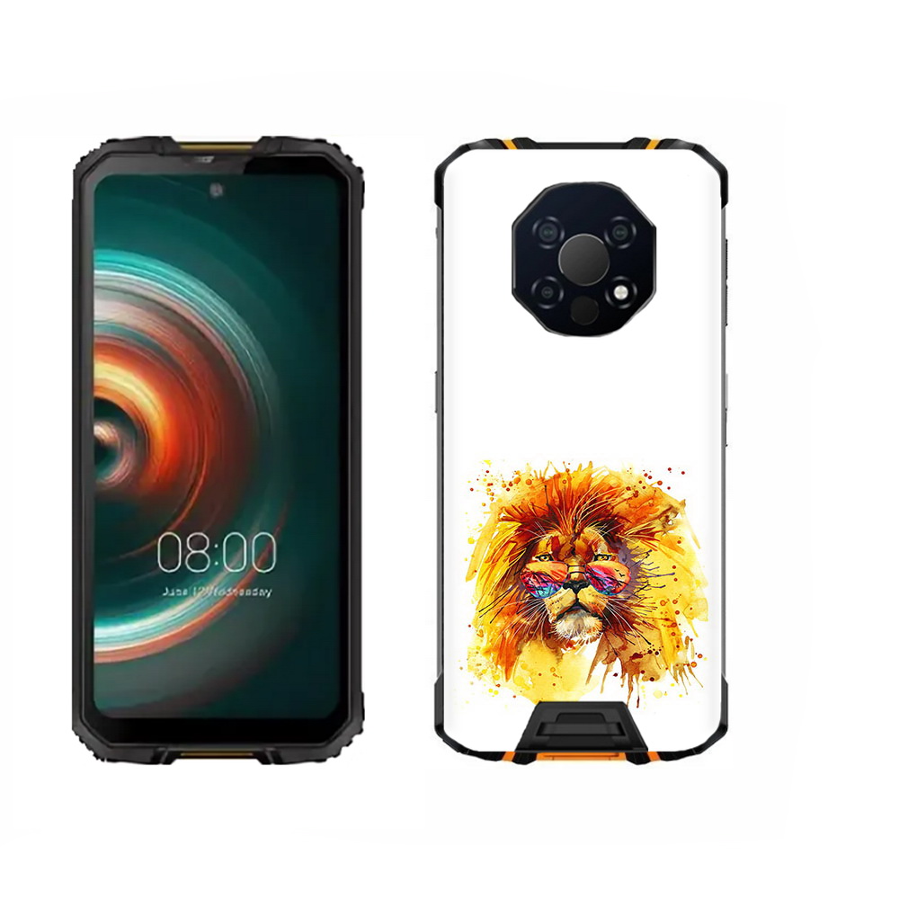 Чехол MyPads Tocco для Oukitel WP13 лев в очках