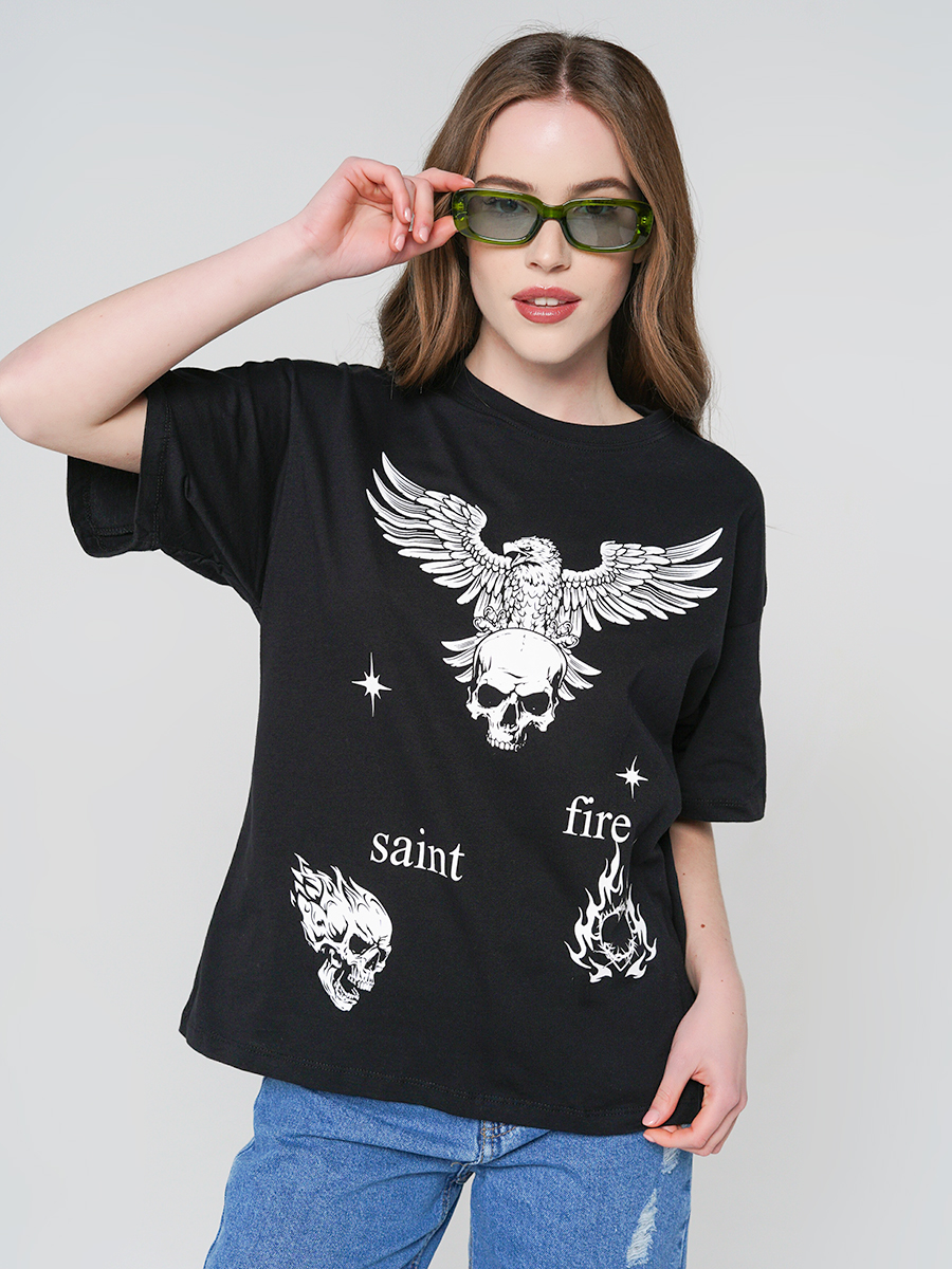 

Футболка женская ТВОЕ 89018 черная M, 89018