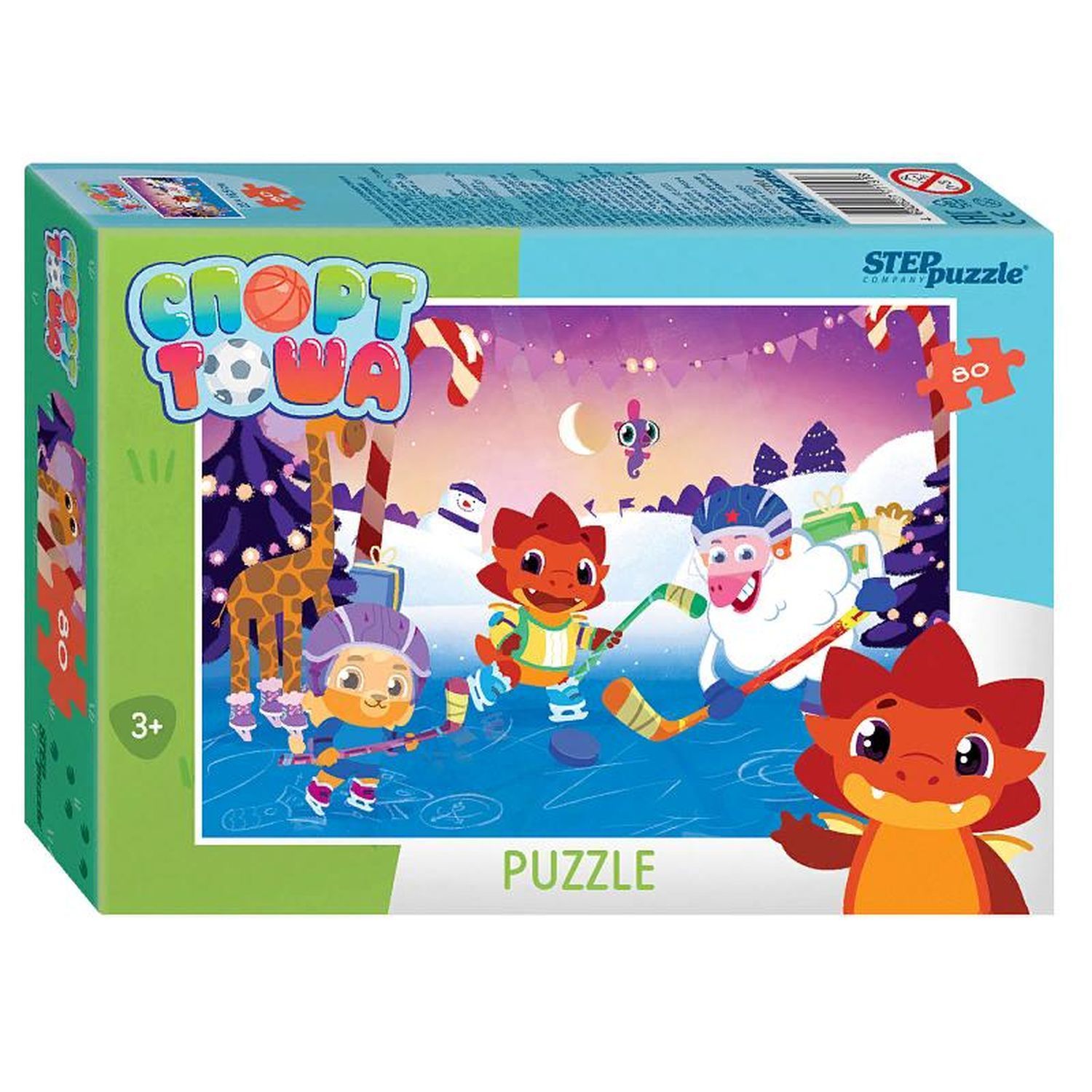 

Пазл для детей Step Puzzle 80 дет Мультгерои - 2 Спорт Тоша, 77191