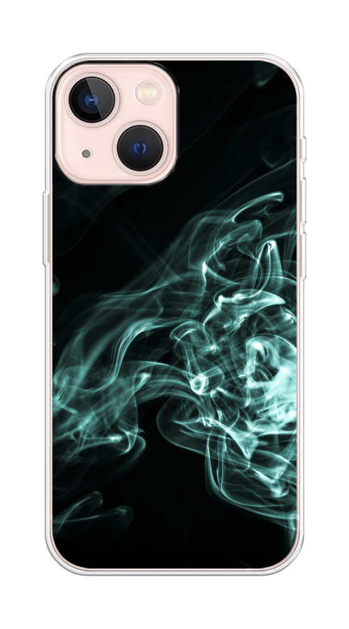 

Чехол на Apple iPhone 13 mini "Дым", Голубой;черный, 14150-3