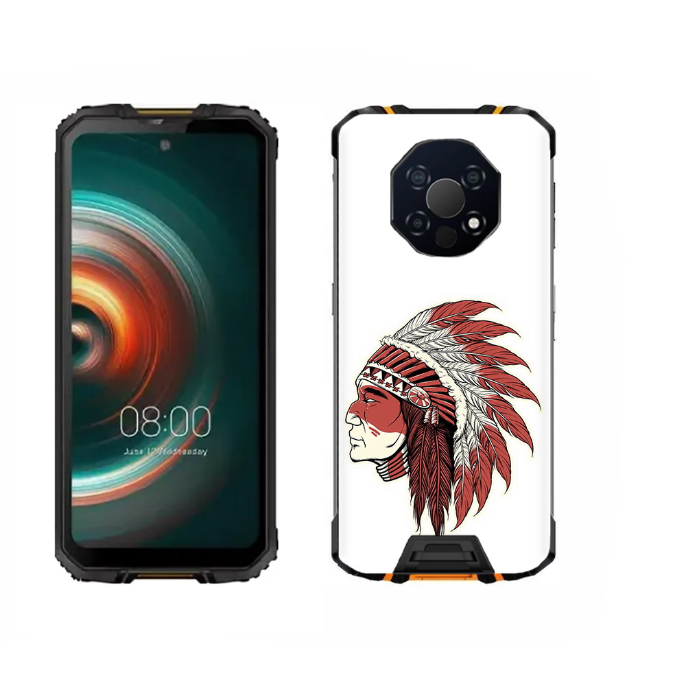 

Чехол MyPads Tocco для Oukitel WP13 красный индеец, Прозрачный, Tocco