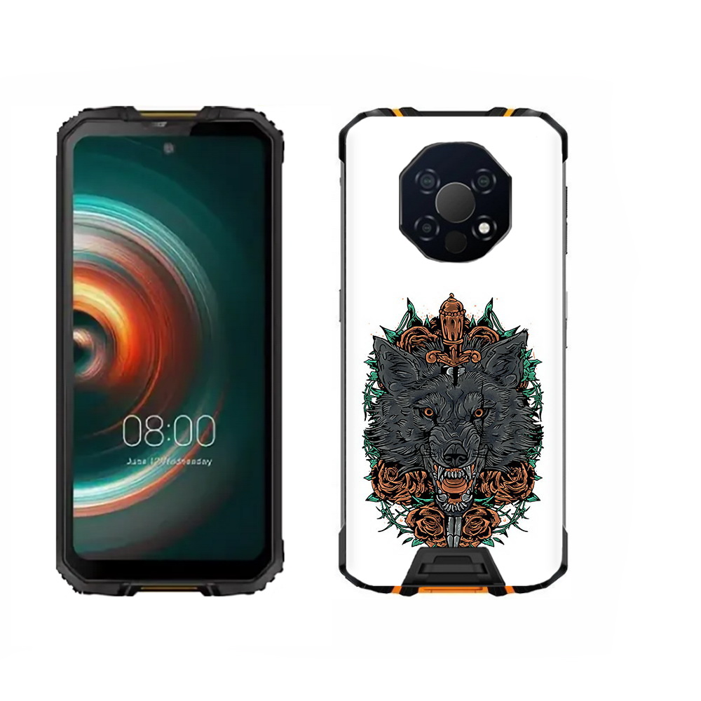 

Чехол MyPads Tocco для Oukitel WP13 красивый злой волк, Прозрачный, Tocco
