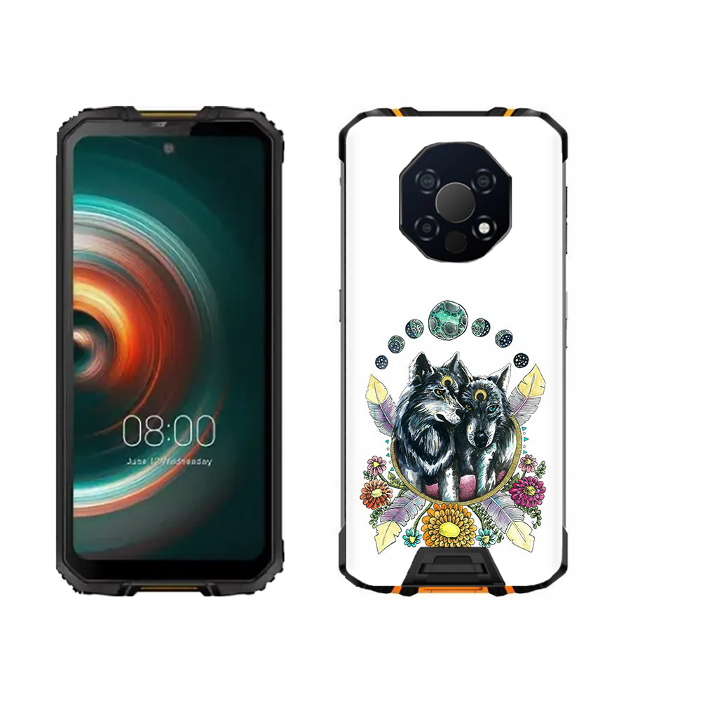 

Чехол MyPads Tocco для Oukitel WP13 красивые волки абстракция, Прозрачный, Tocco