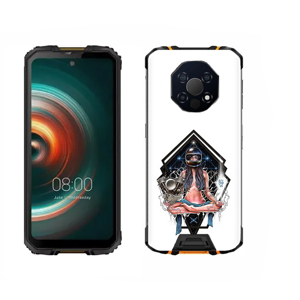 

Чехол MyPads Tocco для Oukitel WP13 красивая девушка в шлеме, Прозрачный, Tocco
