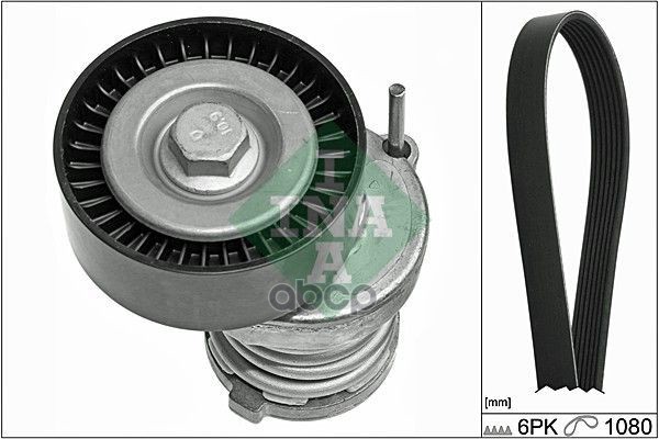 

Комплект поликлинового ремня SKODA OCTAVIA (1U), FABIA I-II +AC 529010310 1шт