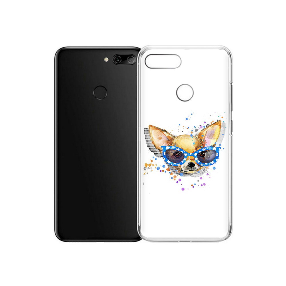 

Чехол MyPads Tocco для Alcatel 1S чихуа-хуа в очках (PT227137.662.691), Прозрачный, Tocco
