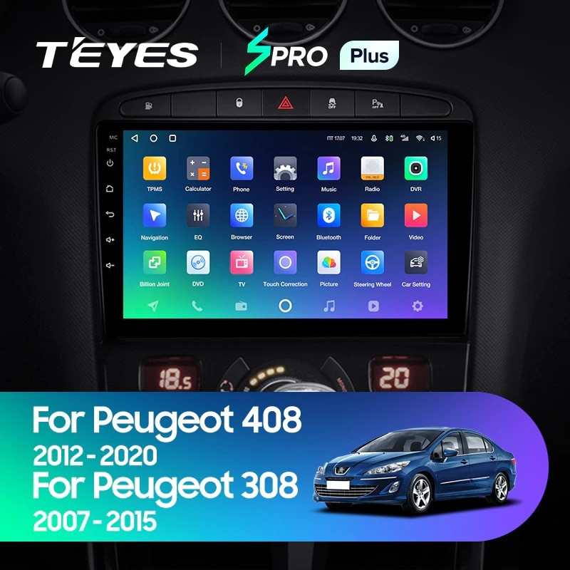 Штатная магнитола Teyes SPRO Plus 464 Peugeot 308 2007-2015 3400000₽