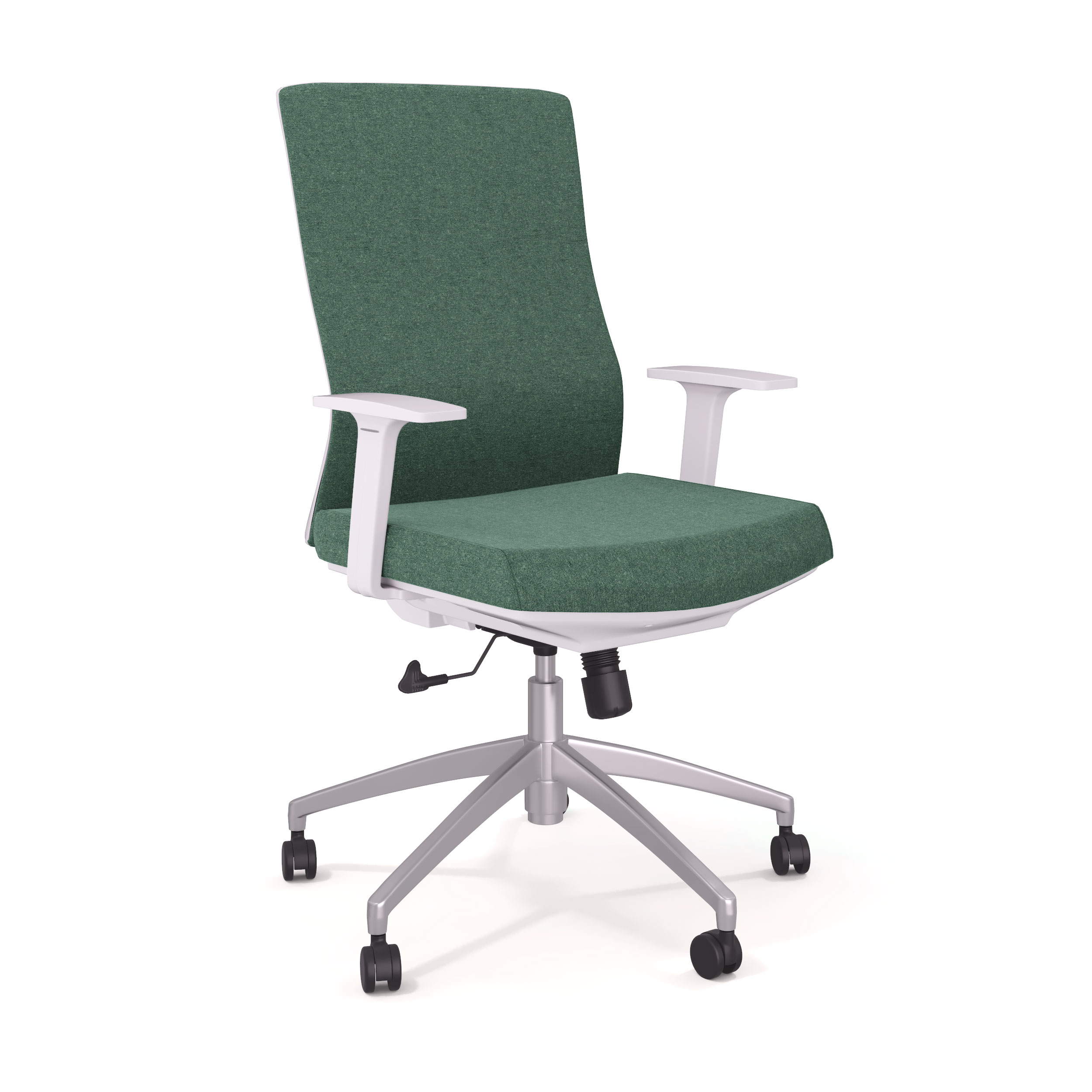 Кресло компьютерное D&M Тесла М, зеленый/белый