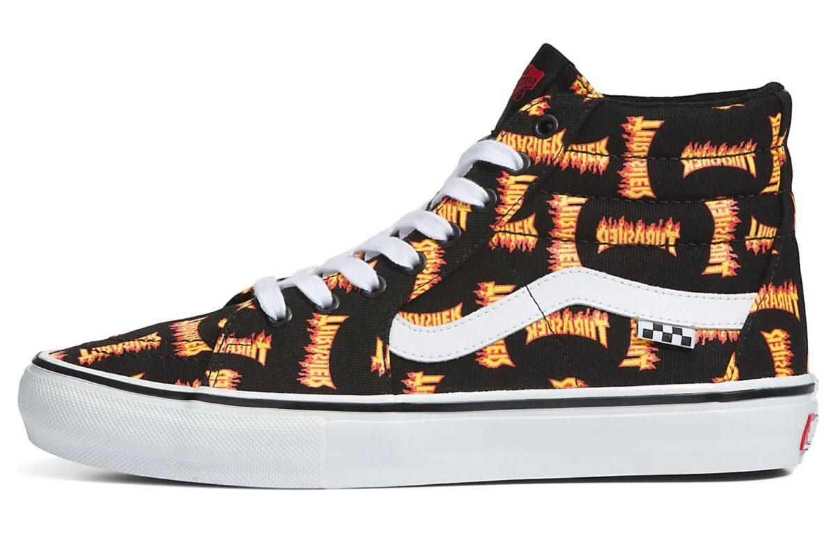 

Кеды унисекс Vans Thrasher x SK8 черные 41 EU, Черный, Thrasher x SK8