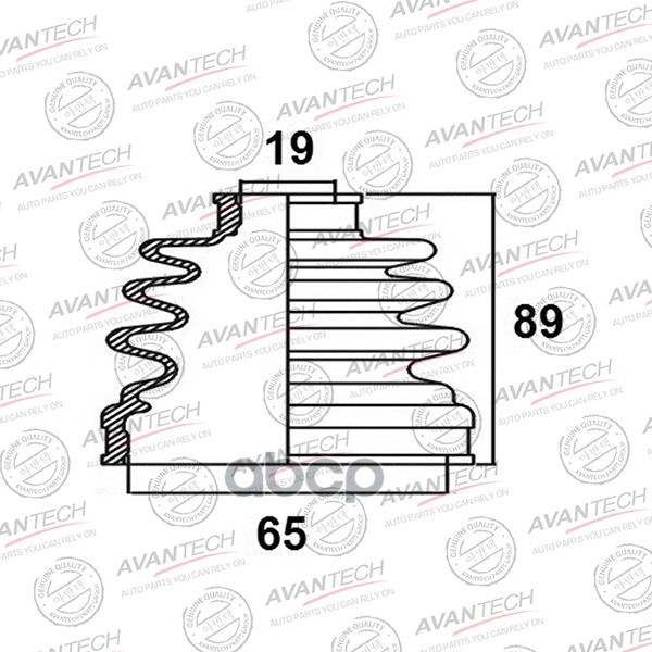 

Пыльник Привода Avantech AVANTECH BD0901