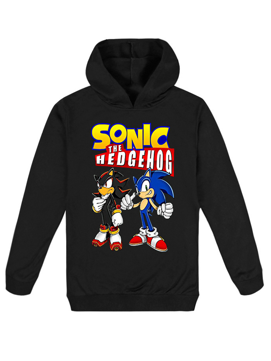 Худи детское StarFriend Соник и Шеддоу Sonic the Hedgehog, черный, 122 конструктор детский renzaima sonic the hedgehog соник 101 деталь tm12867