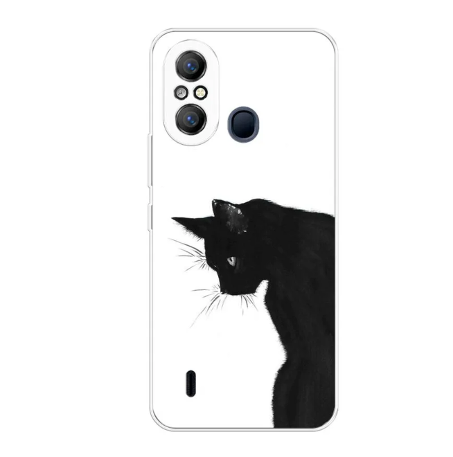 

Чехол Awog на Itel A49 "Black cat", Разноцветный, 3200750-1