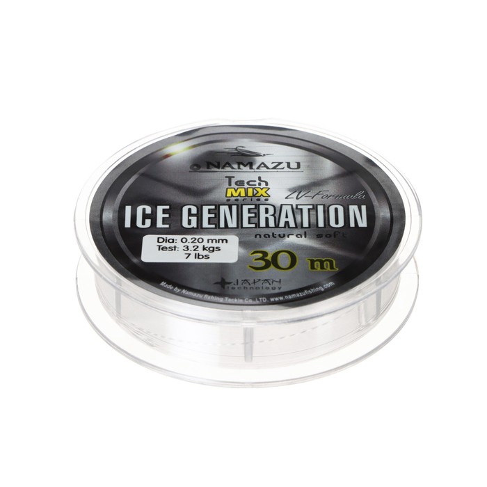 

Леска Namazu Ice Generation, L-30 м, d-0.20 мм, test-3.20 кг, прозрачная