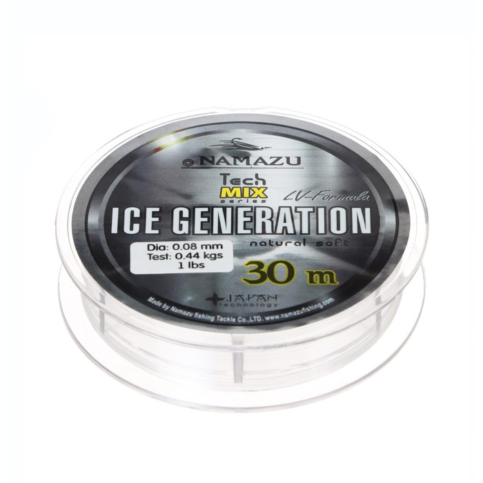 

Леска Namazu Ice Generation, L-30 м, d-0.08 мм, test-0.44 кг, прозрачная, Прозрачный, Ice Generation