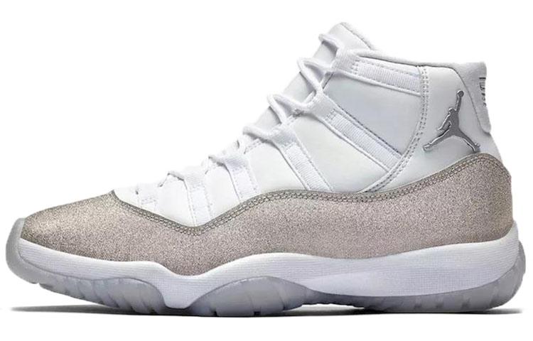 

Кроссовки унисекс Jordan Air Jordan 11 metallic silver белые 38 EU, Белый, Air Jordan 11 metallic silver