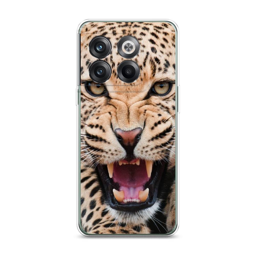 

Чехол на OnePlus Ace Pro "Леопард 3d", Бежевый;черный, 153350-6