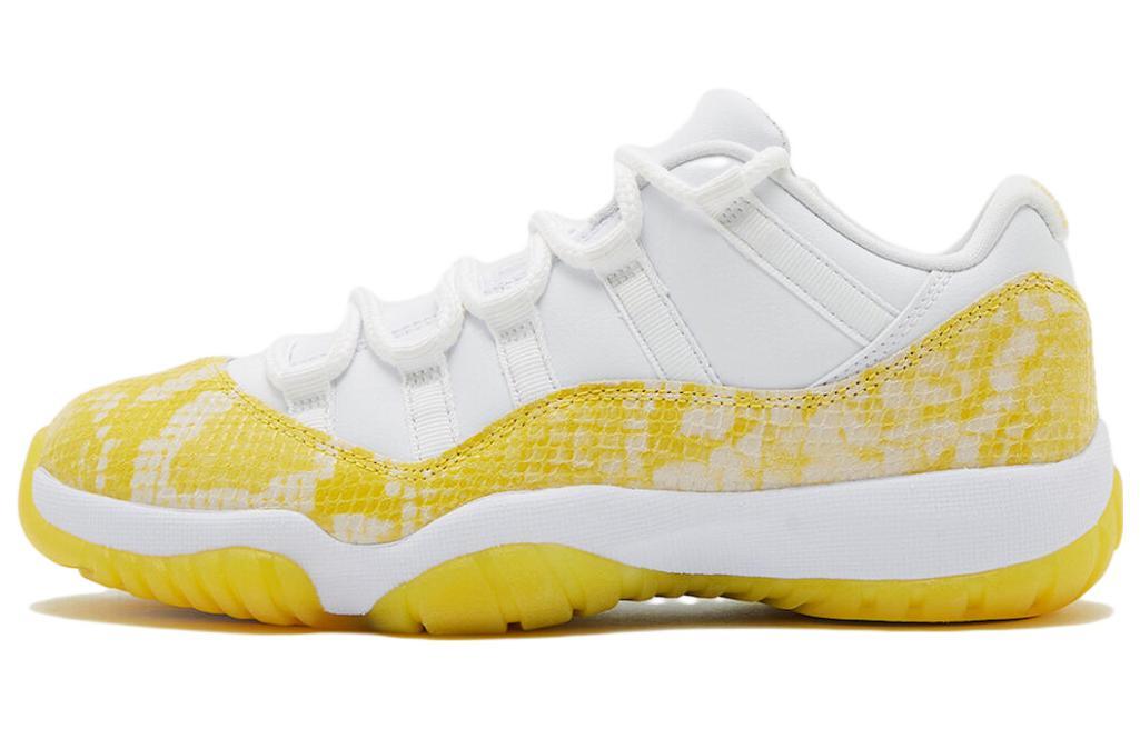 

Кроссовки унисекс Jordan Air Jordan 11 Low Yellow Snakeskin белые 37.5 EU, Белый, Air Jordan 11 Low Yellow Snakeskin