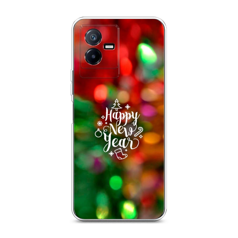 

Чехол для Vivo Y73t "Новый Год на елке", Зеленый;красный;желтый, 268050-5