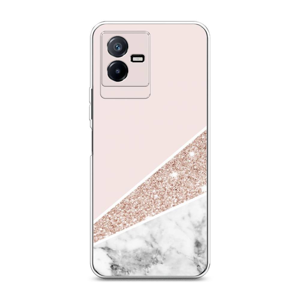 

Чехол для Vivo Y73t "Блестящий розовый мрамор", 268050-3
