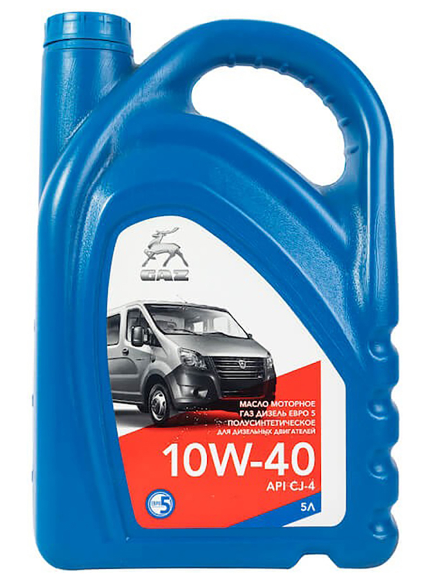 Моторное масло GAZ полусинтетическое 10W40 Е-5 CJ-4 5л