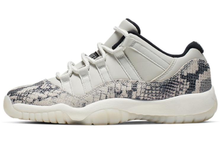 

Кроссовки унисекс Jordan Air Jordan 11 Low Snakeskin Light Bone бежевые 38 EU, Бежевый, Air Jordan 11 Low Snakeskin Light Bone