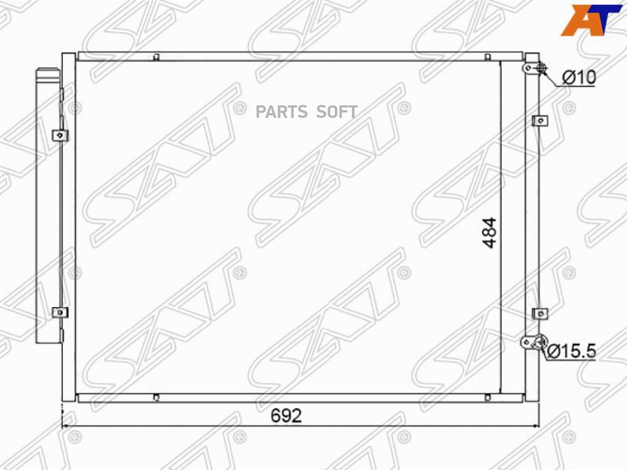 

Радиатор кондиционера TOYOTA HARRIER 05-12/HIGHLANDER/KLUGER 05-07/LEXUS RX400H/330 3M