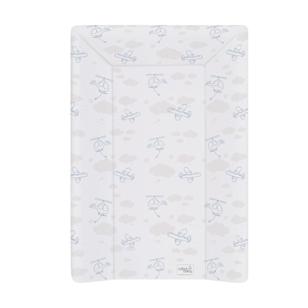 

Матрац пеленальный Ceba Baby 70 см с изголовьем на кровать 120*60 см Grey Planes