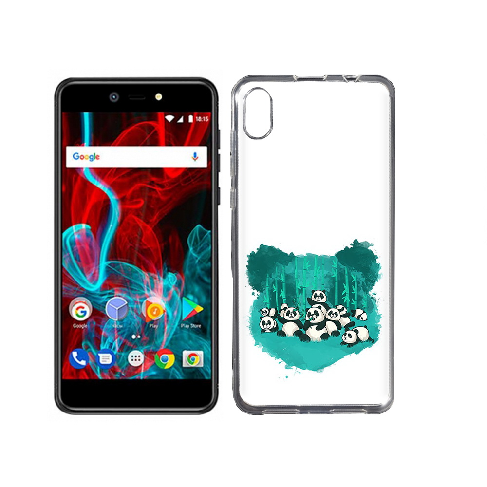 

Чехол MyPads Tocco для BQ-5211 Strike нарисованные панды, Прозрачный, Tocco