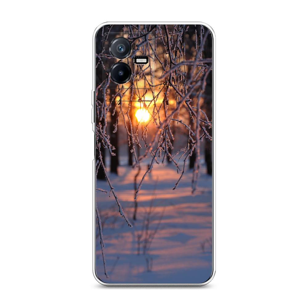 

Чехол для Vivo Y73t "Зима 7", Оранжевый;розовый;черный, 268050-2