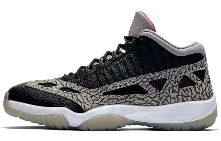 

Кроссовки унисекс Jordan Air Jordan 11 low ie black cement черные 42 EU, Черный, Air Jordan 11 low ie black cement