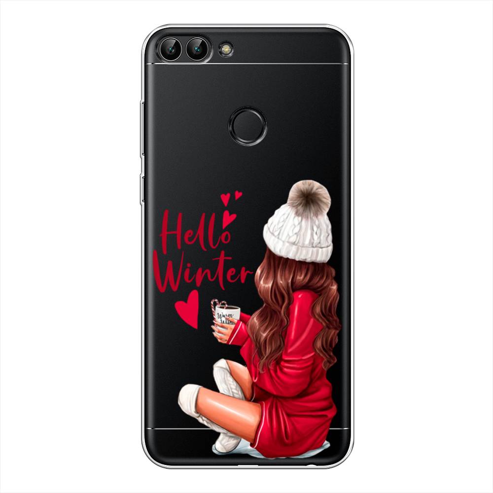 

Чехол на Huawei P Smart "Hello winter", Красный;белый;коричневый, 64050-5