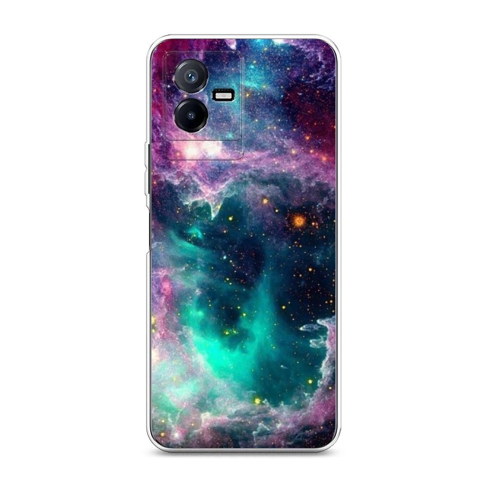 

Чехол для Vivo Y73t "Звездные облака", Розовый;бежевый, 268050-2