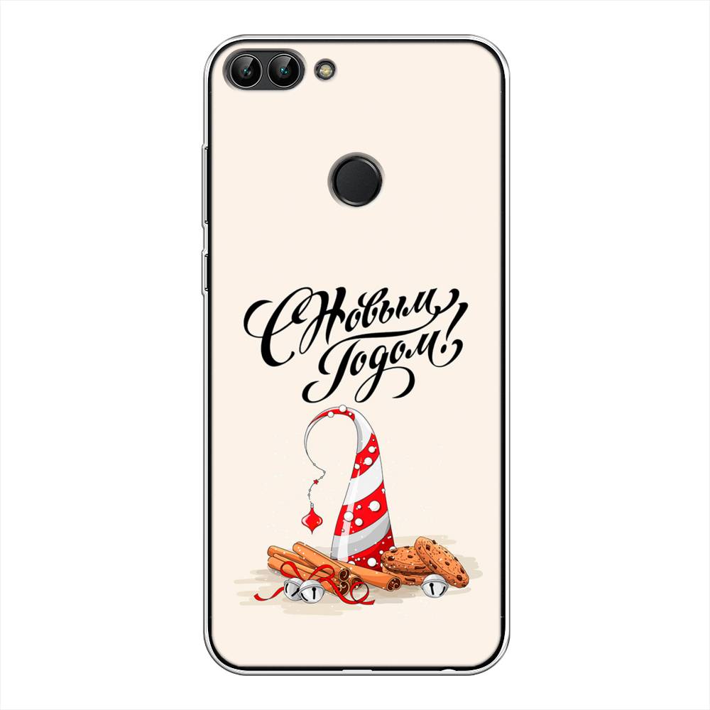 

Чехол на Huawei P Smart "Подарки на Новый Год", Бежевый;красный;черный, 64050-5