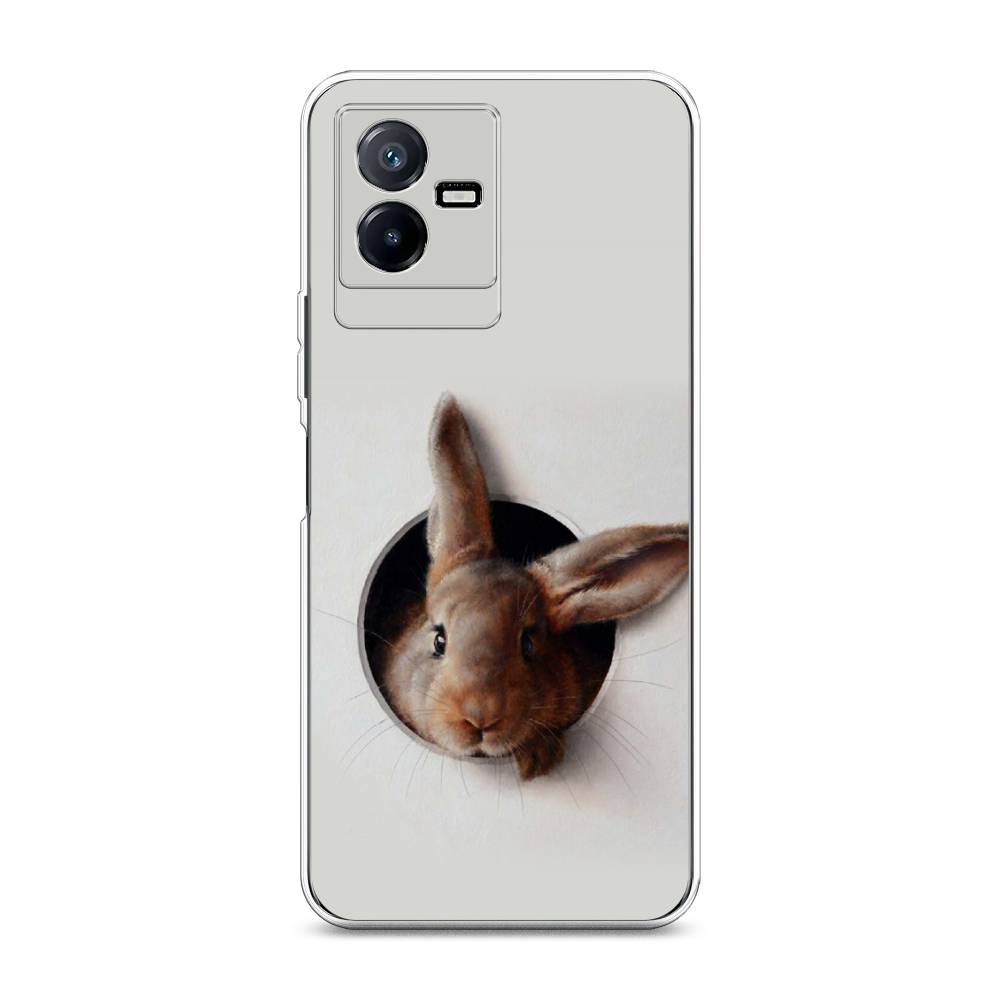 

Чехол для Vivo Y73t "Любопытный кролик", Серый;коричневый, 268050-1