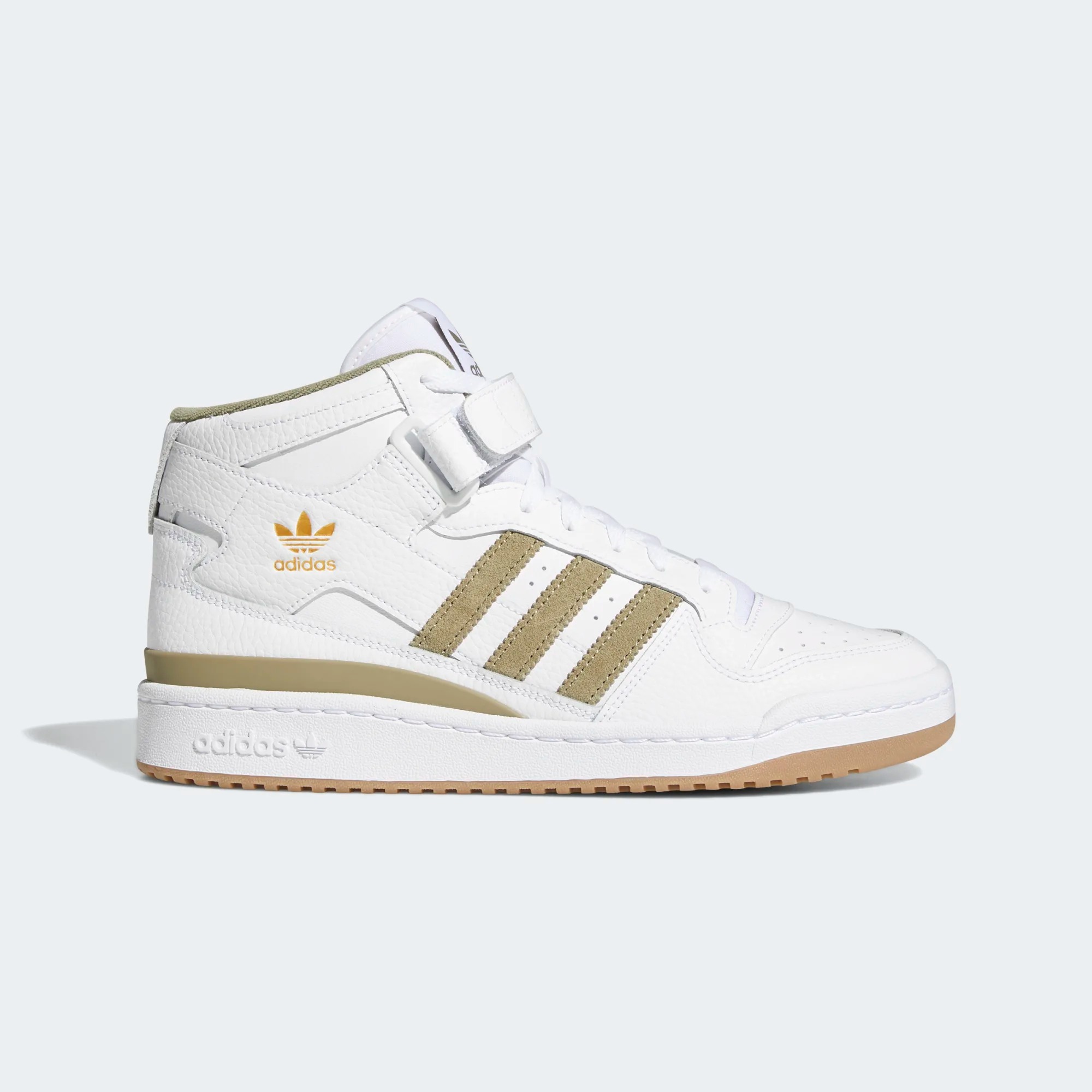 фото Кеды мужские adidas forum mid белые 10 uk