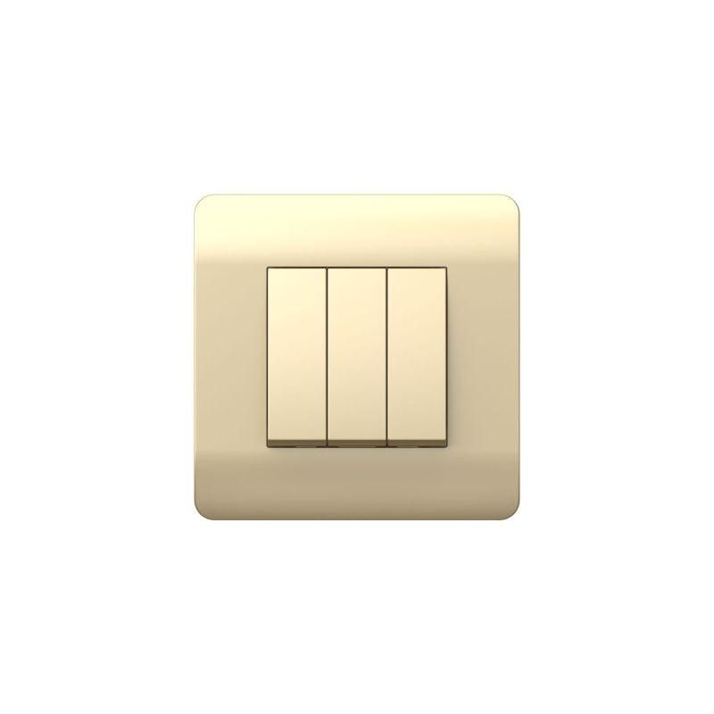 

Выключатель 3-кл. NEW3-E 10А шампань CHINT 431461, Бежевый