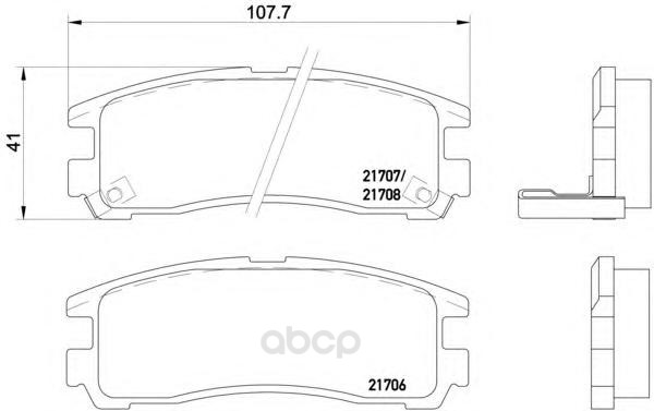 

Тормозные колодки HELLA PAGID/BEHR дисковые 8db355016591