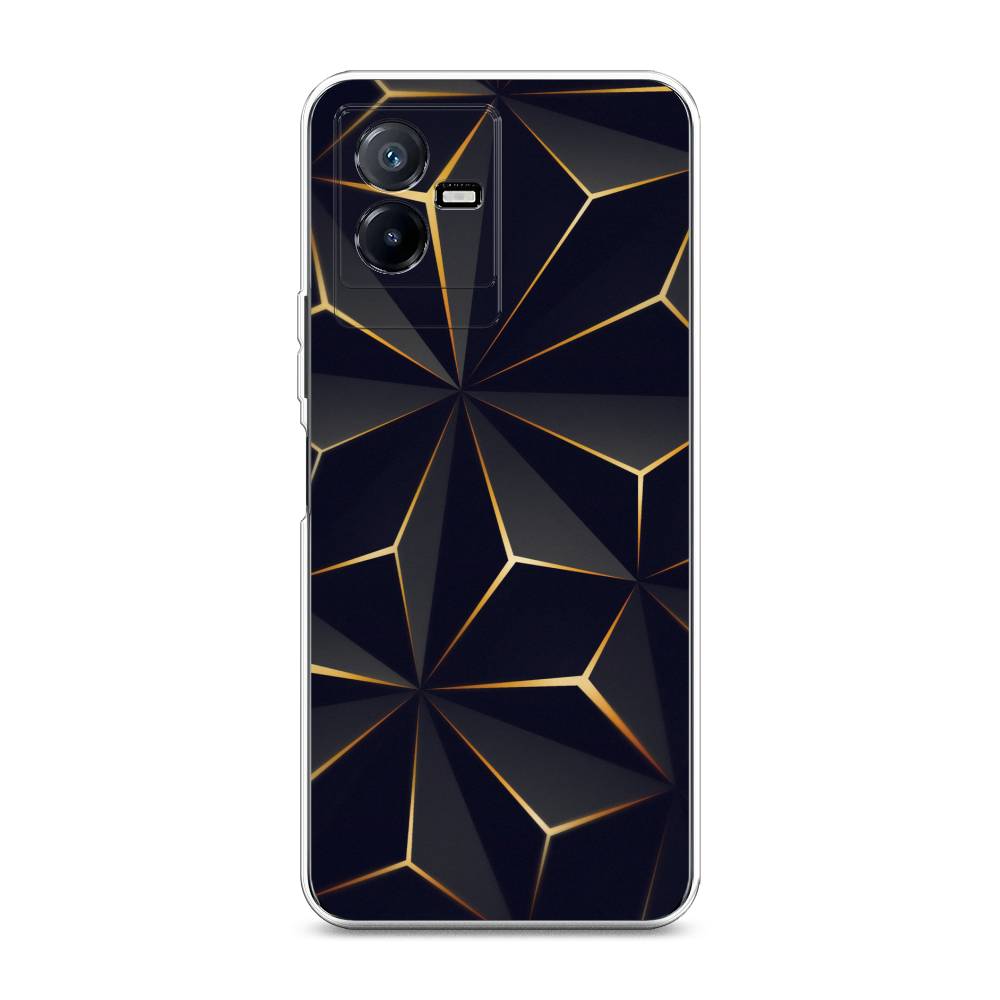 

Чехол для Vivo Y73t "Черные полигоны", Золотистый;черный, 268050-3